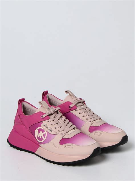 michael kors shoes women pink|Michael Kors pink bodie sneaker.